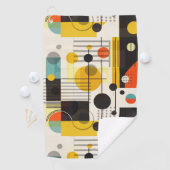 Samenstelling kleurrijke geometrische vormen golfhanddoek (Insitu)