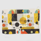 Samenstelling kleurrijke geometrische vormen golfhanddoek (Horizontaal)