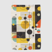 Samenstelling kleurrijke geometrische vormen golfhanddoek (Voorkant)