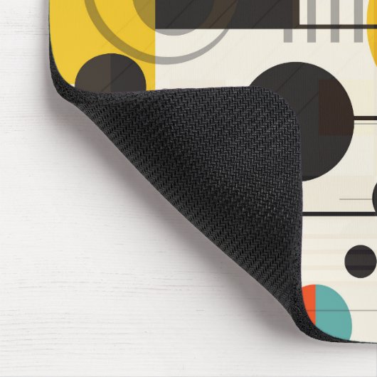 Samenstelling kleurrijke geometrische vormen muismat (Hoek)