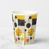 Samenstelling kleurrijke geometrische vormen papieren bekers (Rechts)