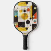 Samenstelling kleurrijke geometrische vormen pickleball paddle (Achterkant)