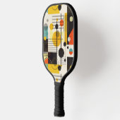 Samenstelling kleurrijke geometrische vormen pickleball paddle (Links)