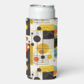 Samenstelling kleurrijke geometrische vormen seltzer blikjeskoeler (Seltzer Achterkant)