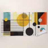 Samenstelling kleurrijke geometrische vormen strandlaken (Voorkant)