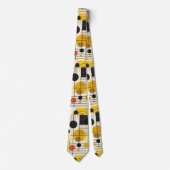 Samenstelling kleurrijke geometrische vormen stropdas (Voorkant)