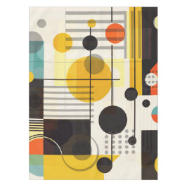 Samenstelling kleurrijke geometrische vormen tafelkleed