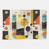 Samenstelling kleurrijke geometrische vormen theedoek (Horizontaal)