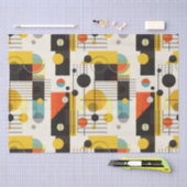 Samenstelling kleurrijke geometrische vormen tissuepapier (Craft)