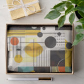 Samenstelling kleurrijke geometrische vormen tissuepapier (Geschenk)