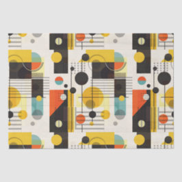 Samenstelling kleurrijke geometrische vormen tissuepapier