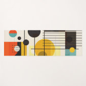 Samenstelling kleurrijke geometrische vormen yogamat (Voorkant (horizontaal))