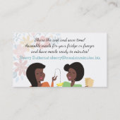 Samenstelling kookpartijmeel Afrikaanse Amerikaans Visitekaartje (Achterkant)