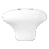 Samenstelling kustblauwe waterverf, aangepast keramische knop (Zijkant)