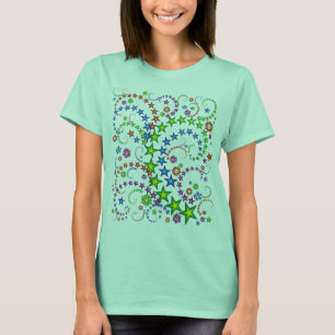 samenstelling levendige sterren t-shirt