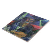 Samenstelling met afbeelding van een vrouw, 1912 ( tegeltje (Zijkant)