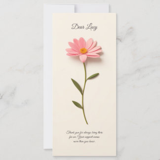 Samenstelling met bloem en dankbaarheid