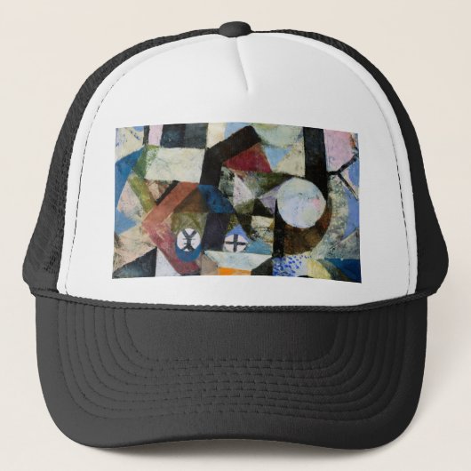 Samenstelling met de Gele Half door Paul Klee Trucker Pet (Voorkant)