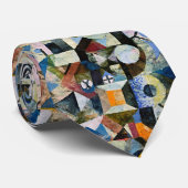 Samenstelling met de gele halve maan en de Y Stropdas (Opgerold)