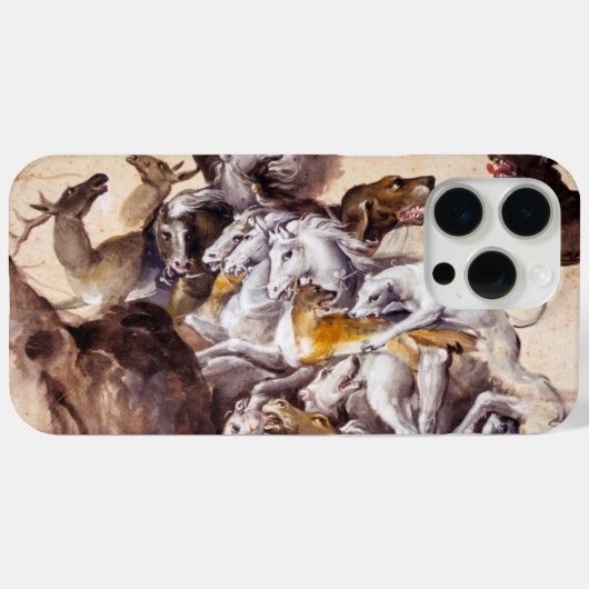 SAMENSTELLING MET DIEREN, HORSEN, DEERS, HONDEN Case-Mate iPhone CASE (Achterkant (horizontaal))