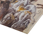 SAMENSTELLING MET DIEREN, HORSEN, DEERS, HONDEN SNIJPLANK (Hoek)