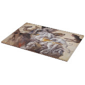 SAMENSTELLING MET DIEREN, HORSEN, DEERS, HONDEN SNIJPLANK (Hoek)