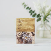 SAMENSTELLING MET DIEREN, HORSEN, DEERS, HONDEN VISITEKAARTJE (Staand voorkant)