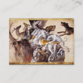 SAMENSTELLING MET DIEREN, HORSEN, DEERS, HONDEN VISITEKAARTJE (Achterkant)