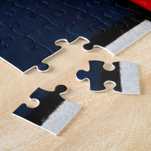 Samenstelling met groot rood vlak legpuzzel (Zijkant)