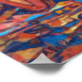 Samenstelling met muziekinstrumenten Tekenen Poster (Hoek)