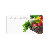 Samenstelling met ruwe groenten etiket (Voorkant)