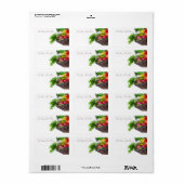 Samenstelling met ruwe groenten etiket (Full Sheet)
