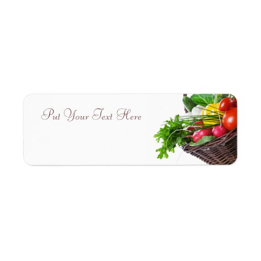 Samenstelling met ruwe groenten etiket (Voorkant)