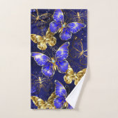 Samenstelling met sapphire Butterflies Bad Handdoek (Handdoek)