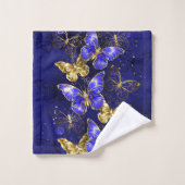 Samenstelling met sapphire Butterflies Bad Handdoek (Wasdoekje)