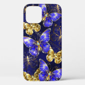 Samenstelling met sapphire Butterflies Case-Mate iPhone Case (Achterkant)