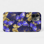 Samenstelling met sapphire Butterflies Case-Mate iPhone Case (Achterkant (horizontaal))