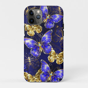 Samenstelling met sapphire Butterflies Case-Mate iPhone Case