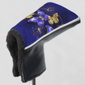 Samenstelling met sapphire Butterflies Golfheadcover (3/4 voorkant)