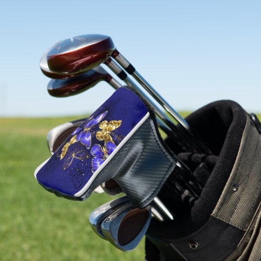 Samenstelling met sapphire Butterflies Golfheadcover (Insitu)