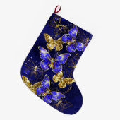 Samenstelling met sapphire Butterflies Grote Kerstsok (Voorkant (Hangend))