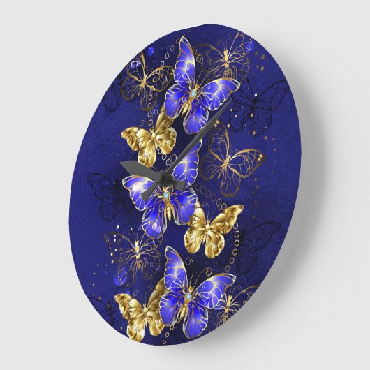 Samenstelling met sapphire Butterflies Grote Klok (Hoek)