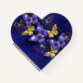 Samenstelling met sapphire Butterflies Notitieboek (Voorkant)
