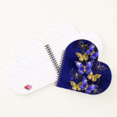 Samenstelling met sapphire Butterflies Notitieboek (Binnen)