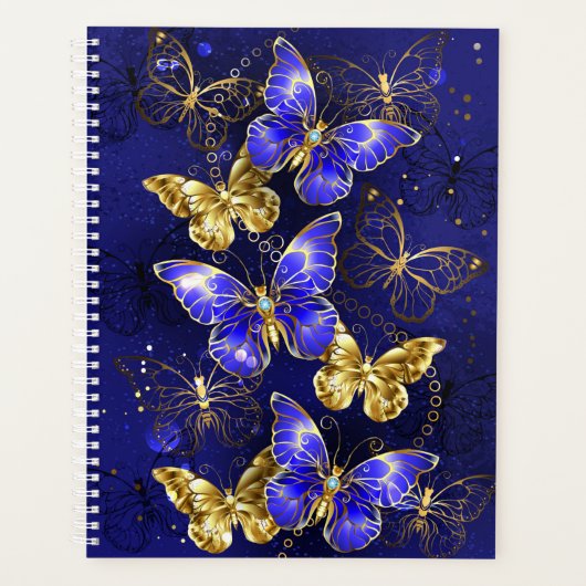 Samenstelling met sapphire Butterflies Planner (Voorkant)