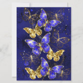 Samenstelling met sapphire Butterflies Save The Date (Voorkant)