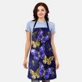 Samenstelling met sapphire Butterflies Schort (Gedragen)