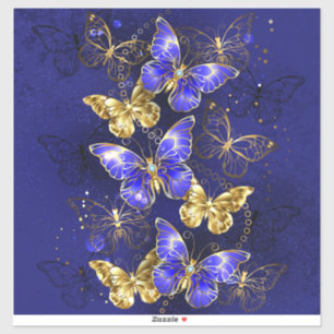 Samenstelling met sapphire Butterflies Sticker