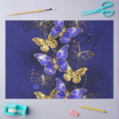 Samenstelling met sapphire Butterflies Tissuepapier (Craft)