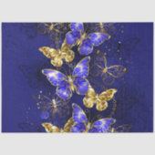 Samenstelling met sapphire Butterflies Tissuepapier (Voorkant)